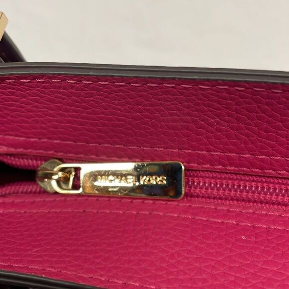 Michael Kors Kimberly Small Bonded Tote signature Electric Pink Multi Leather - Picture 4 of 10